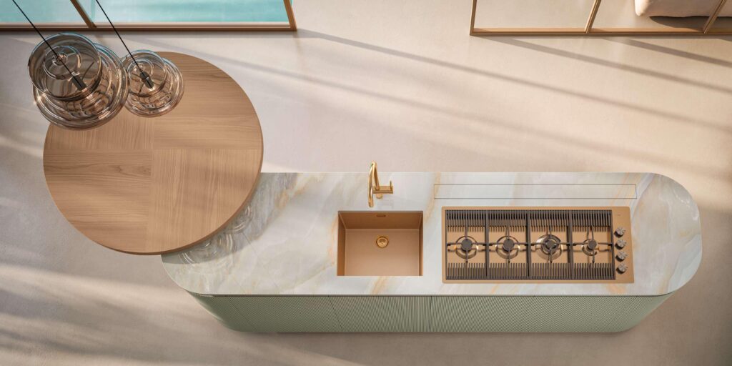 Zona snack elegante cucina DOMINA Aster Cucine Regina Design