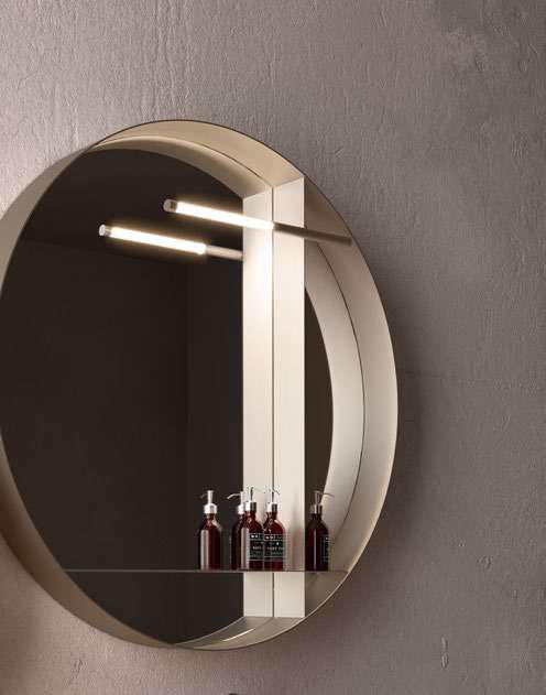 Specchio rotondo con illuminazione integrata Cerasa